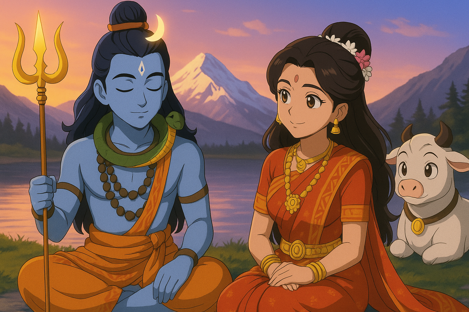 Lord Shiva and Goddess Parvati